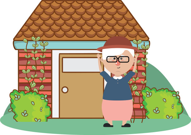 可爱的卡通祖母图片下载