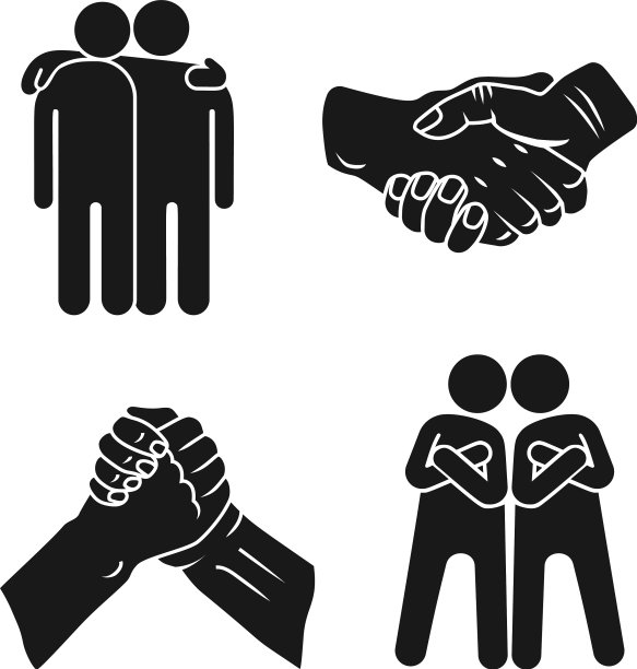 兄弟图标设置简单的风格图片下载