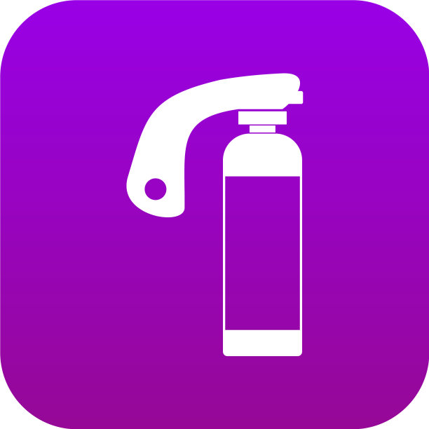 灭火器图标数字紫色图片下载