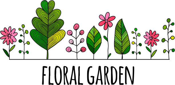 为您设计的花卉花园草图图片下载