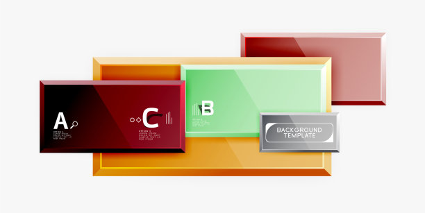 几何正方形设计抽象旗帜光泽图片下载