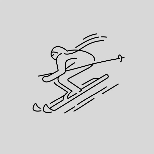 图标和标志的滑雪板和滑雪图片下载