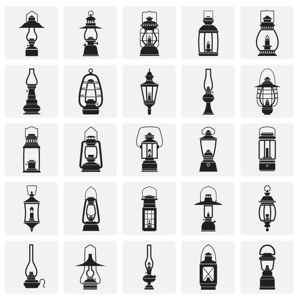 灯笼图标设置在方块背景为图片下载