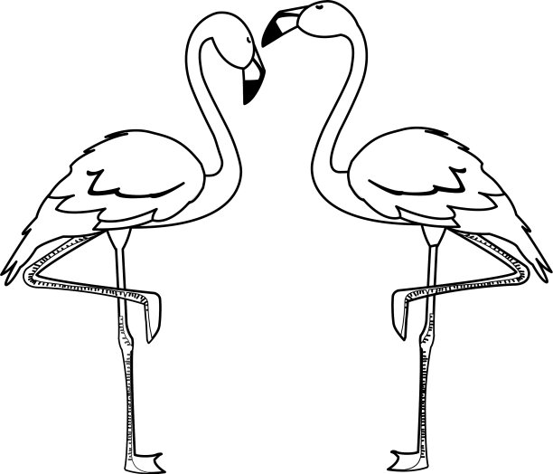 异国情调的佛兰芒夫妇，头朝上图片下载