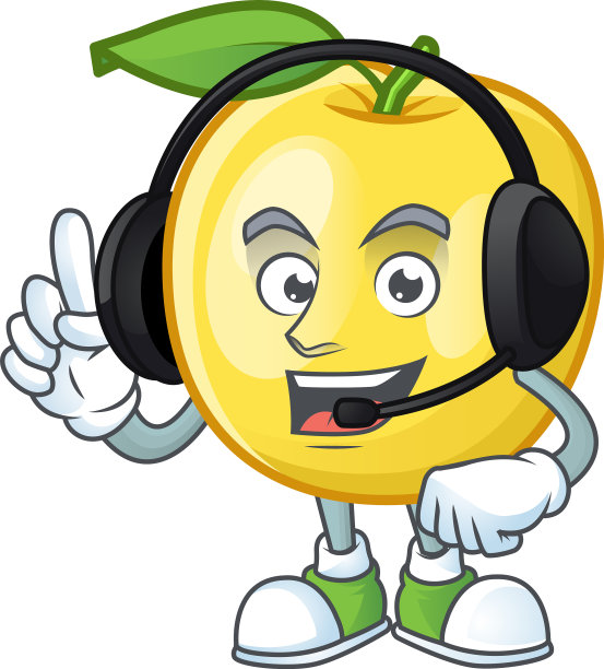 用耳机形状的金苹果作水果图片下载