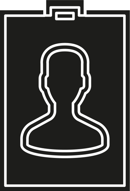 Id卡图标-姓名标签-身份徽章符号图片下载