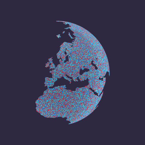 非洲和欧洲地球全球业务图片下载