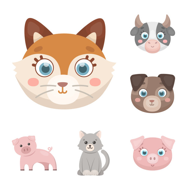 动物和栖息地图标的设计图片下载