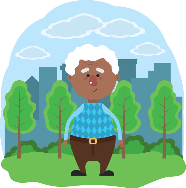 卡通可爱的爷爷图片下载