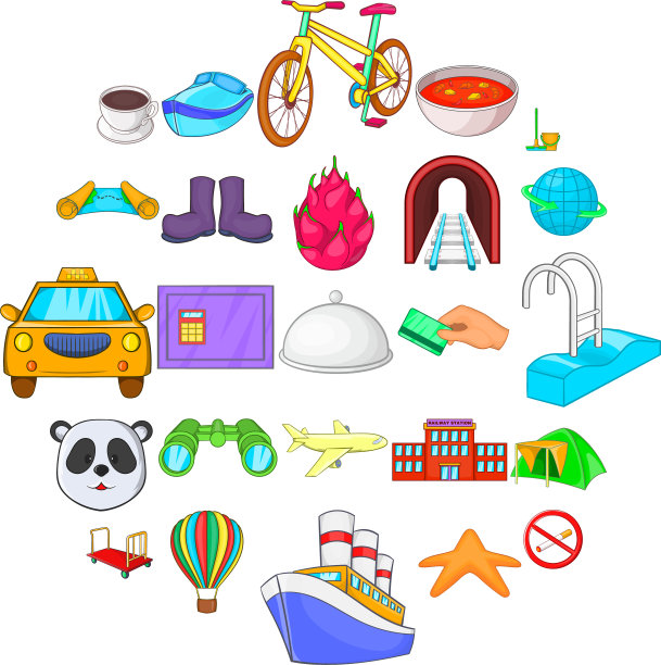 出席图标设置卡通风格图片下载