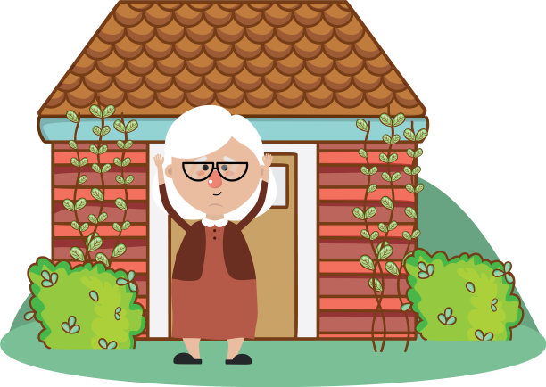 可爱的卡通祖母图片下载