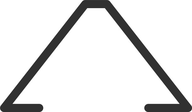 极简主义等距风格线性字母标志图片下载