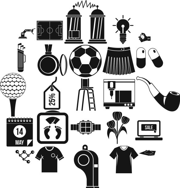 衬衫图标设置简单的风格图片下载