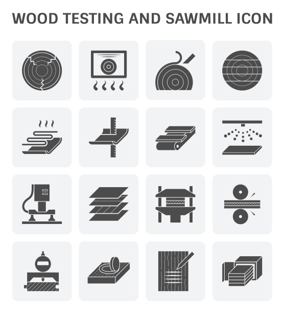 木头锯木厂图标图片下载