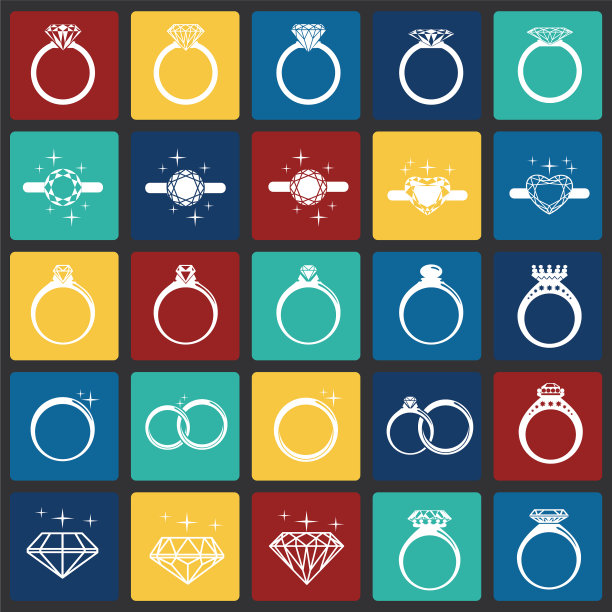 环图标设置为彩色方块背景为图片下载