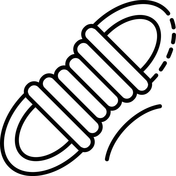 徒步绳图标轮廓风格图片下载