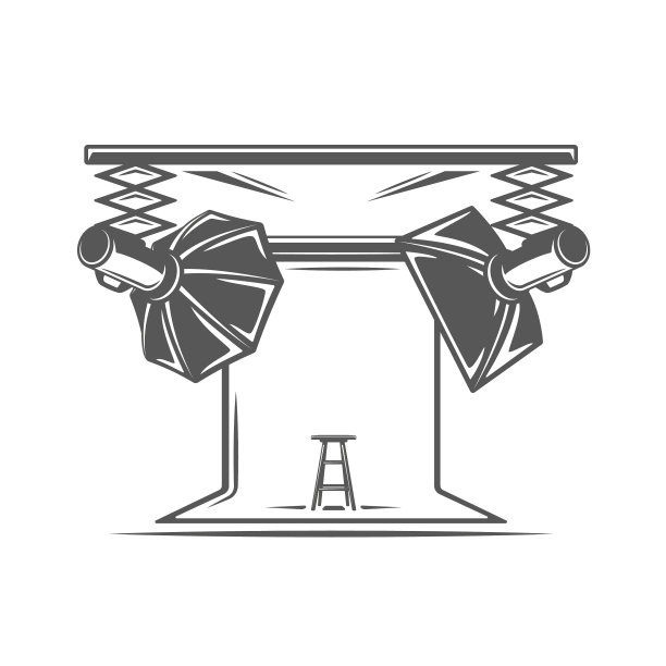 照片工作室元素孤立的白色背景图片下载