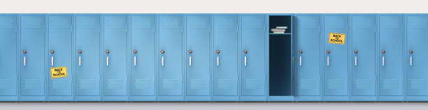 欢迎回到学校，蓝色长线图片下载