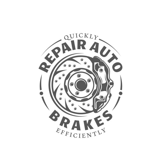 汽车服务标签孤立在白色背景上图片下载