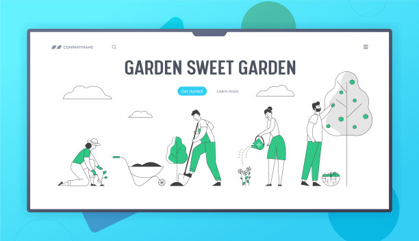 园艺网站登陆页园艺师图片下载