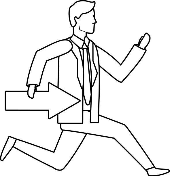 成功商人卡通形象图片下载