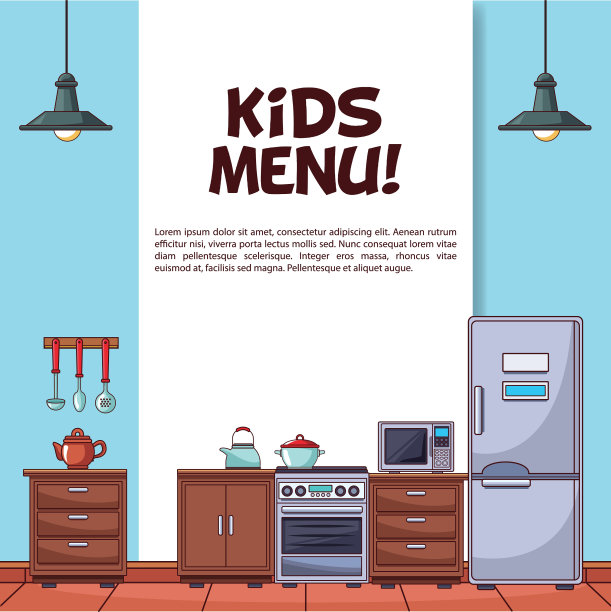 孩子菜单海报图片下载