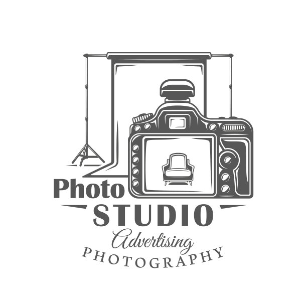 照片工作室标签孤立的白色背景图片下载