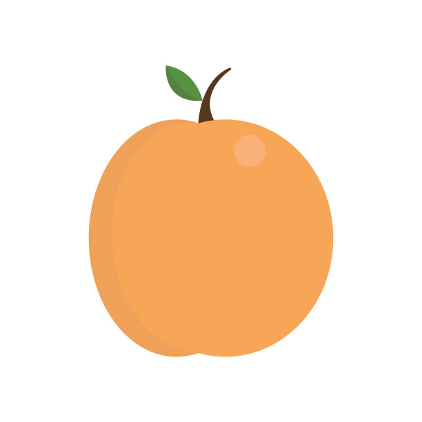 桃子图标在白色背景的图形和网络图片下载