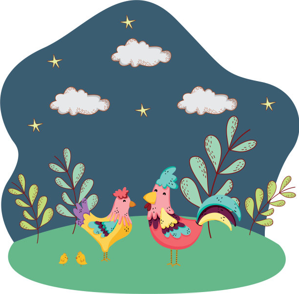 卡通可爱的农场图片下载