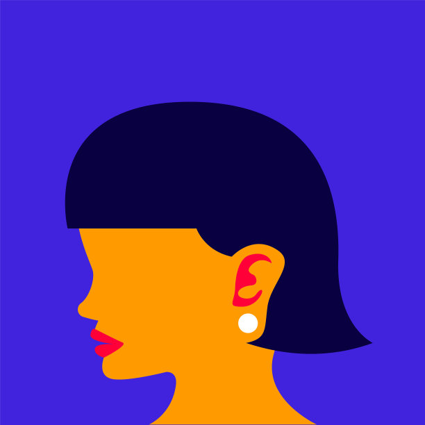 侧头的女人图片下载