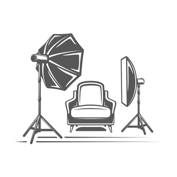 照片工作室元素孤立的白色背景图片下载