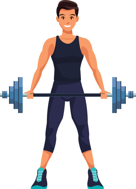 健美男子做运动图片下载