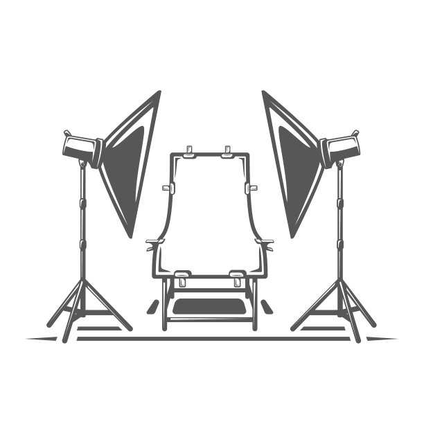 照片工作室元素孤立的白色背景图片下载