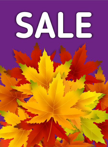 秋季销售背景模板与秋季图片下载