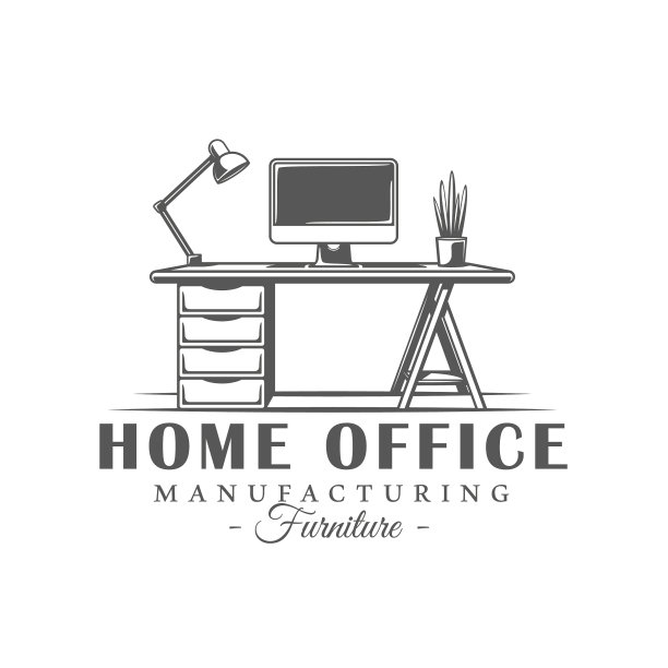 家具标签孤立在白色背景上图片下载