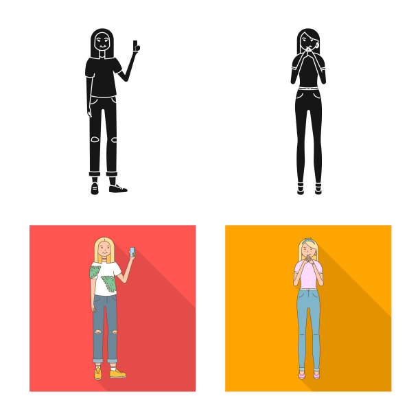 姿势和情绪符号图片下载