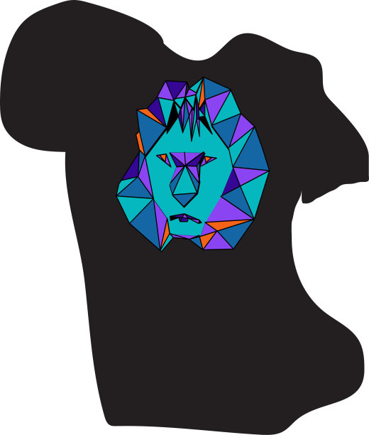 这是一个狮子头的标志颜色图片下载