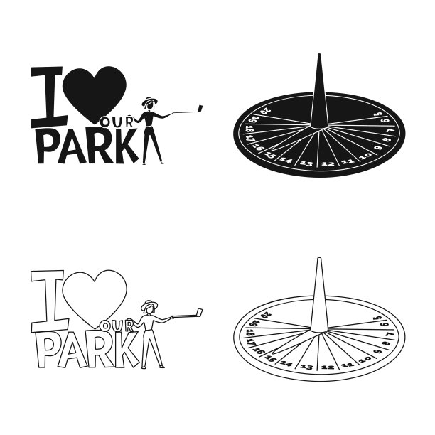 设计城市和街道标志集图片下载