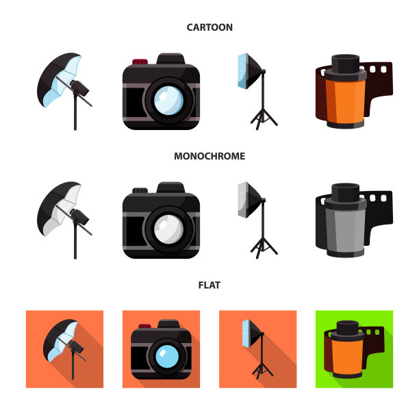 设计摄影和工作标志图片下载