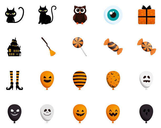 捆绑万圣节与设置图标图片下载