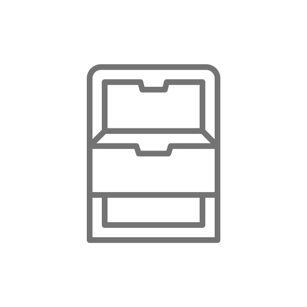 冰箱与抽屉冰箱线图标图片下载