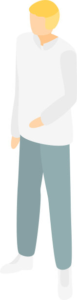 经理男子图标等距风格图片下载