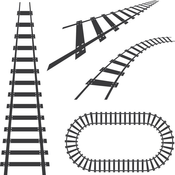 火车轨道图标设计图片下载