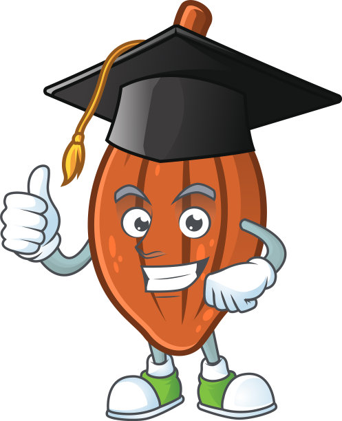 毕业巧克力甜点甜在卡通图片下载