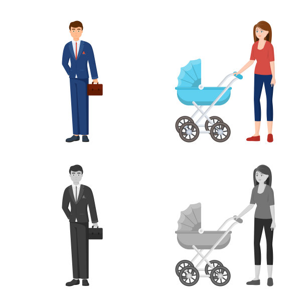 设计人物和头像标志图片下载