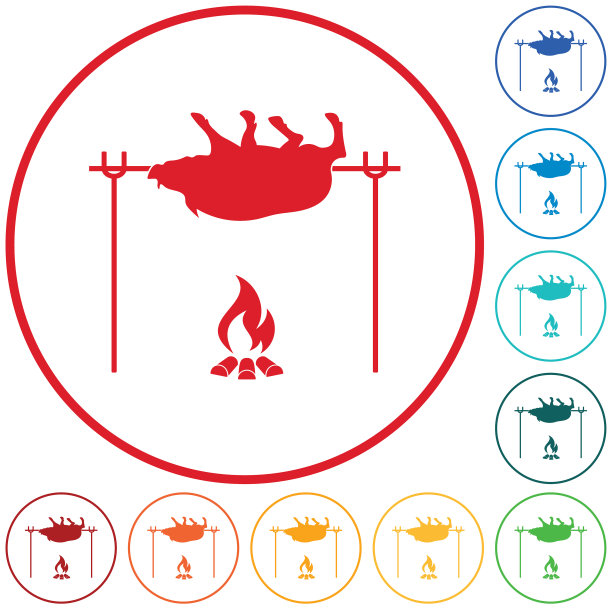 烤野猪图标图片下载