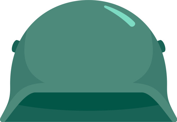 陆军头盔图标扁平化风格图片下载