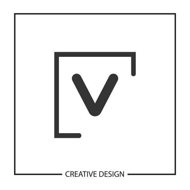 首字母V logo模板设计图片下载