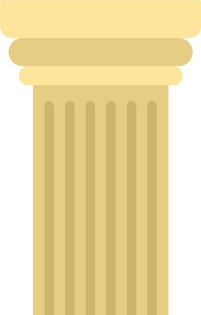 希腊柱图标扁平化风格图片下载