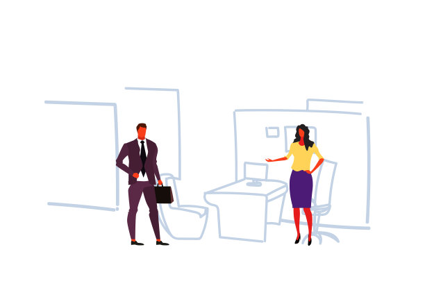 商务夫妇开会讨论项目图片下载